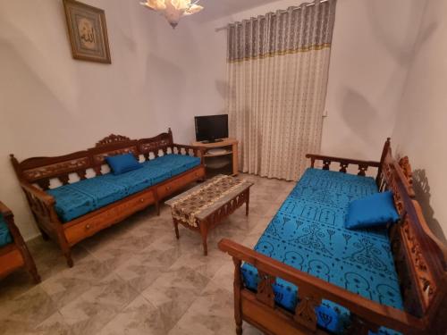 Postel nebo postele na pokoji v ubytování Bel appartement face à la méditerranée