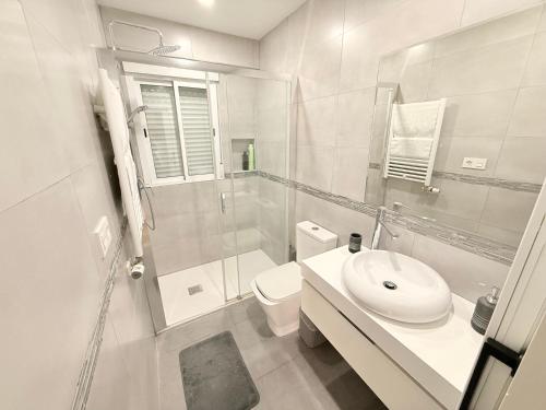 Et badeværelse på Apartamento Luna