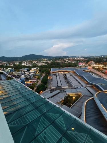 an overhead view of the roof of a building at Sunsuria Luxury Muji 3BR suit for 6-8px in Shah Alam