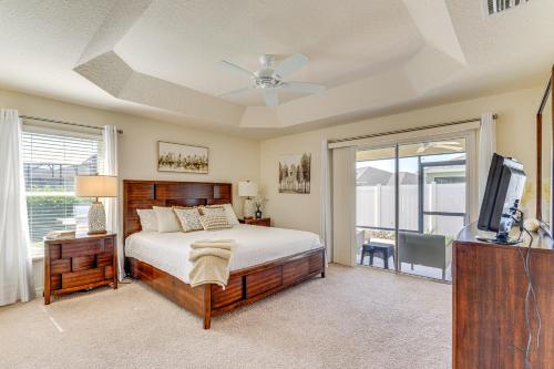A bed or beds in a room at Less Than 1 Mi to Brownwood Paddock Square Home with Patio!