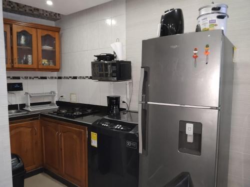 Küche/Küchenzeile in der Unterkunft casa castillo san felipe