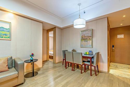 Χώρος καθιστικού στο Kaifeisi International Hotel Apartment