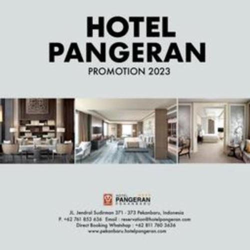a poster for a hotel panamericanitutionitutionadobe at Hotel Pangeran in Pekanbaru