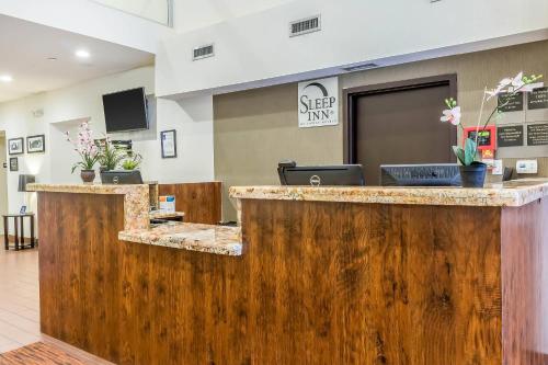 a lobby of a star inn with a reception desk at Sleep Inn Philadelphia Center City in Philadelphia