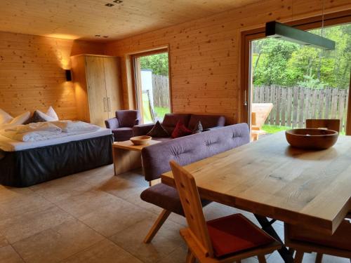 Χώρος καθιστικού στο Chalet Stuibenfall Niederthai