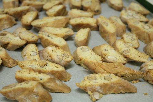 a bunch of cookies sitting on a baking sheet at Santa Caterina Hotel & Bike in Chianciano Terme