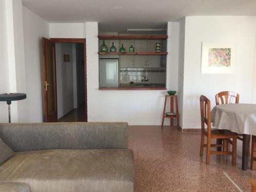 Køkken eller tekøkken på Apartamento con vistas al mar