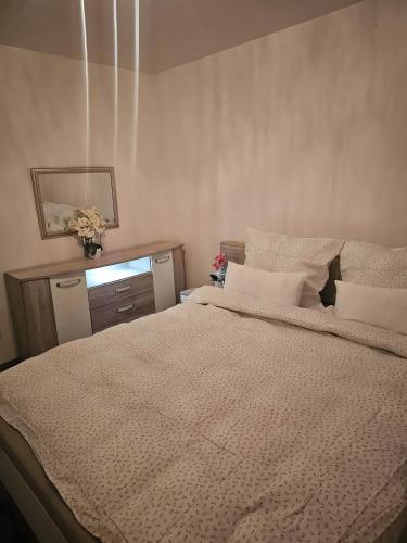 Ferienwohnung Christianにあるベッド
