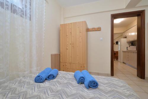 Postel nebo postele na pokoji v ubytování Corner house