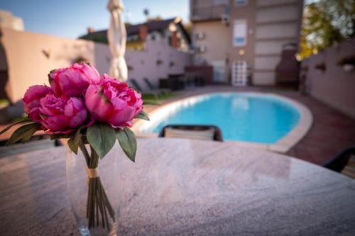 Penthouse Secret Rose with pool, jacuzzi, sauna, private garage, entry with pin 0-24h