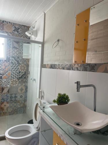 Ένα μπάνιο στο Casa con vista al mar