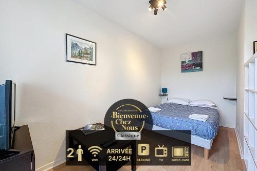 Studio 2 personnes avec parking et balcon Proudhon