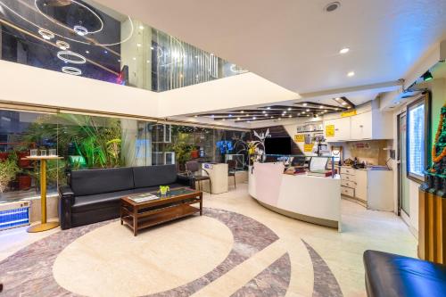 Posezení v ubytování Hotel Palm Do'r # Walking Distance to New Delhi Station # Parking # Family Hotel # Customer's Choice Hotel # Top Rated Hotel
