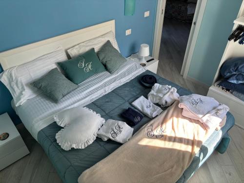 Кровать или кровати в номере Suite annarè, casa al mare, casa vacanza al mare