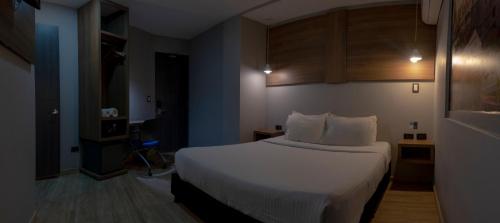 Postel nebo postele na pokoji v ubytování Hotel Blue Concept