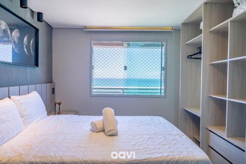 Postel nebo postele na pokoji v ubytování Ap Vista Mar no Duna Barcane by QAVI