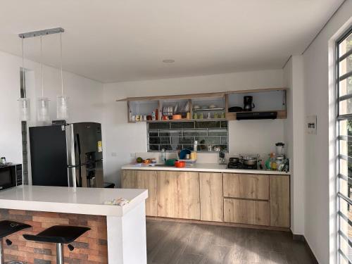 Η κουζίνα ή μικρή κουζίνα στο Casa Campestre en Anapoima