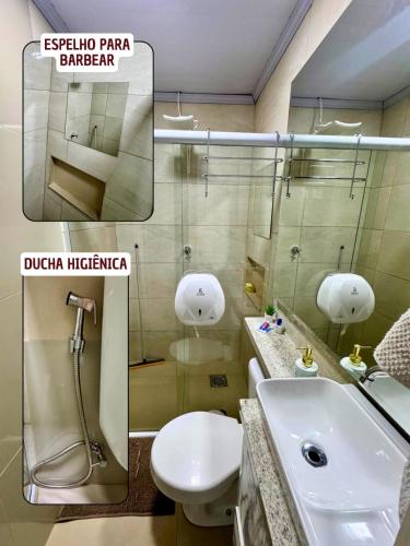 Koupelna v ubytování Apto NOVO - Vila Telebrasília 7min do Aeroporto