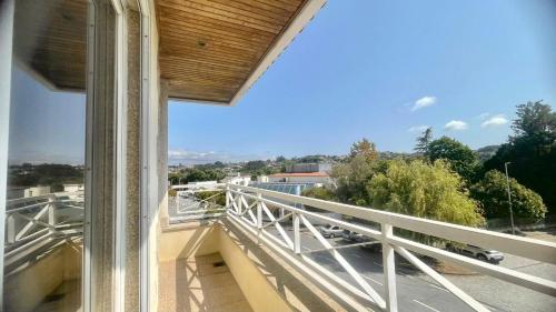 a balcony with a view of a city at Douro Villa in Porto