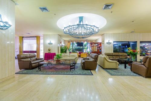 Χώρος καθιστικού στο Hotel Olé Caribe