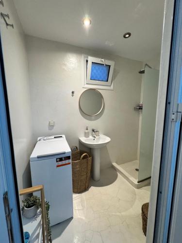 Koupelna v ubytování Nerea