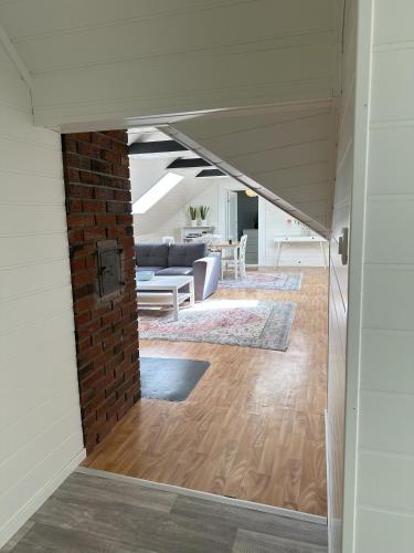 a view of the living room from the hallway of a house at Stintebakken 1 in Arendal