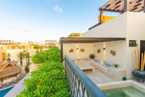 Bazén v ubytování Casa Vibe Tulum Penthouse, Private Pool & Terrace nebo v jeho okolí