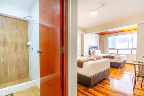 Hostal Cusco Guest Homeにあるベッド