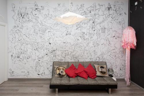 Χώρος καθιστικού στο ZOOROOMS Boutique Guesthouse