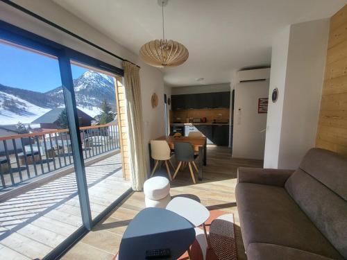 Bel appartement à Montgenèvre avec parking couvert - FR-1-266-251