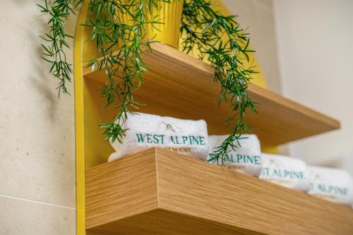 Katil atau katil-katil dalam bilik di West Alpine Apartment SKI in&out