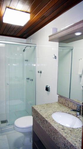 Koupelna v ubytování Schenkel Hotel