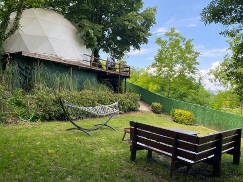 Zahrada ubytování ME-GA Glamping