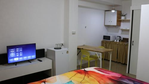 Η κουζίνα ή μικρή κουζίνα στο Nich Houses Craft&More