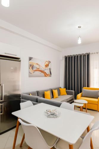 Χώρος καθιστικού στο Vjola Apartment