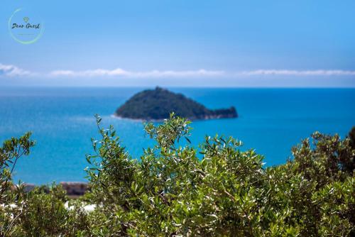 an island in the middle of the ocean at Anima Mediterranea in Albenga