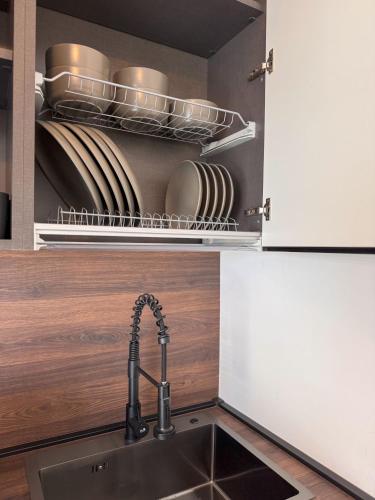Opal Suites, St Julian'sにあるキッチンまたは簡易キッチン