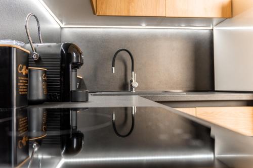 Kuchyň nebo kuchyňský kout v ubytování Apartment Vila Jela