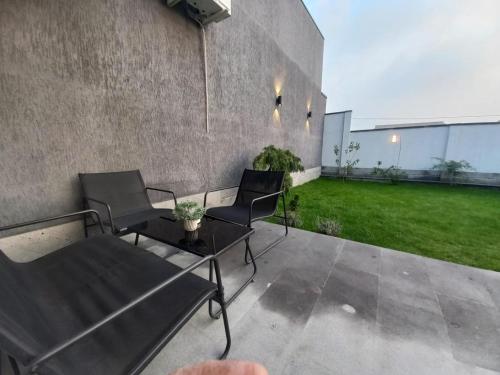 Posezení v ubytování Grey House