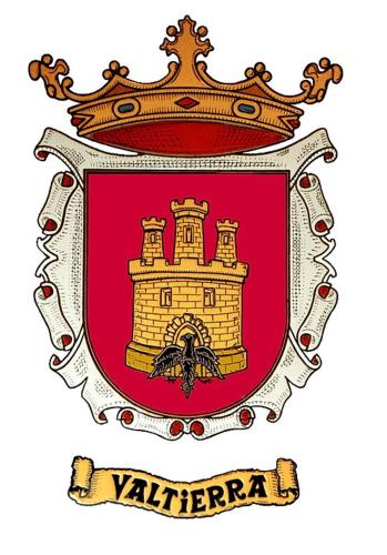 a shield with a castle and a crown at Casa Rural "AMARA" Bardenas in Valtierra