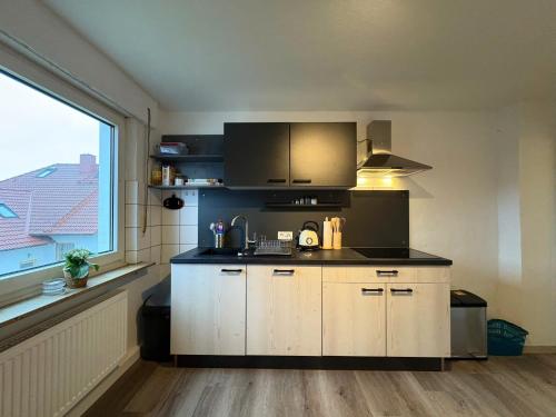 Kuchyň nebo kuchyňský kout v ubytování Ferienwohnung nahe Bamberg