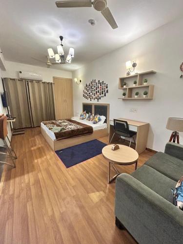 Posezení v ubytování skyvibe homes apartment