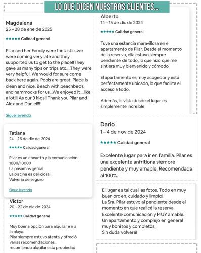 a screenshot of a page of a document at Escapada frente al mar, Piscinas y los Mejores Atardeceres -Playa Caracol- in El Quindio