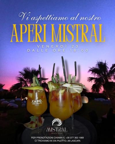a flyer for a event with two cocktails in glasses at House Cefalù 1915 in Lascari
