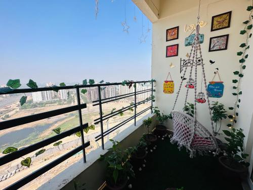 Μπαλκόνι ή βεράντα στο Luxury Apartment Near Pari Chowk