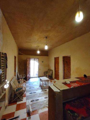 Zona de estar de Dar Ismail Siwa