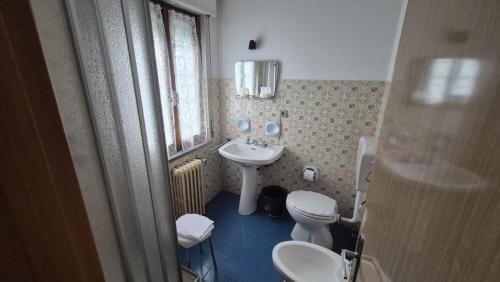 Koupelna v ubytování Albergo Valentini