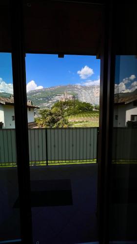 a view from the window of a balcony at Casa al Molino - Il Nido in Drena