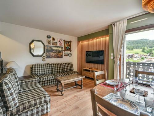 Duplex T3 aux Gets - 5 pers, vue panoramique, balcon, parking, WiFi - FR-1-685-24