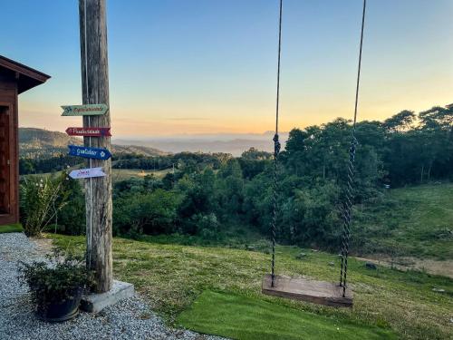 Paysage naturel près de le chalet